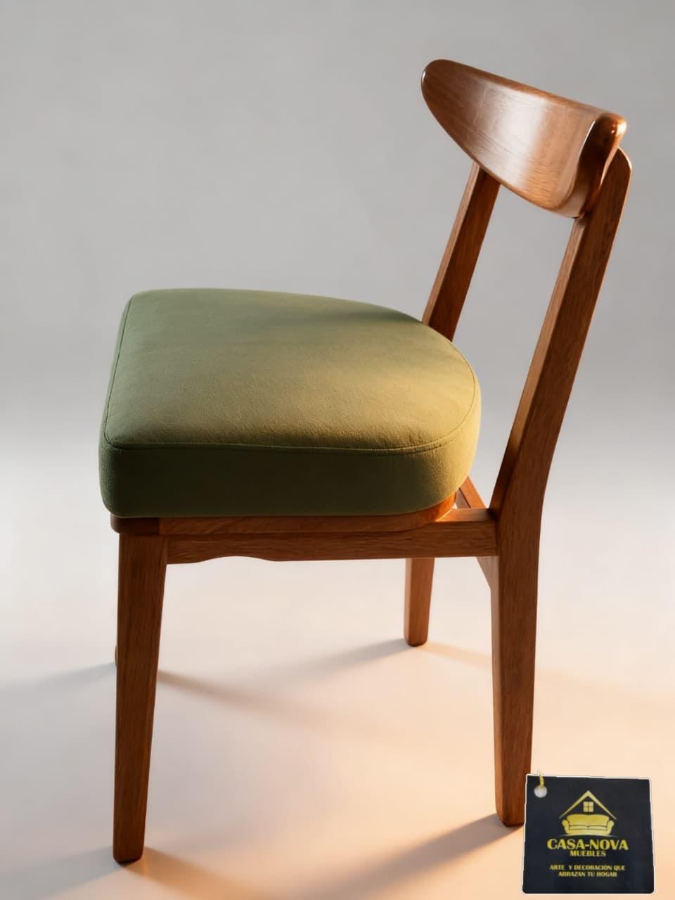 Silla Vintage Verde Olivo